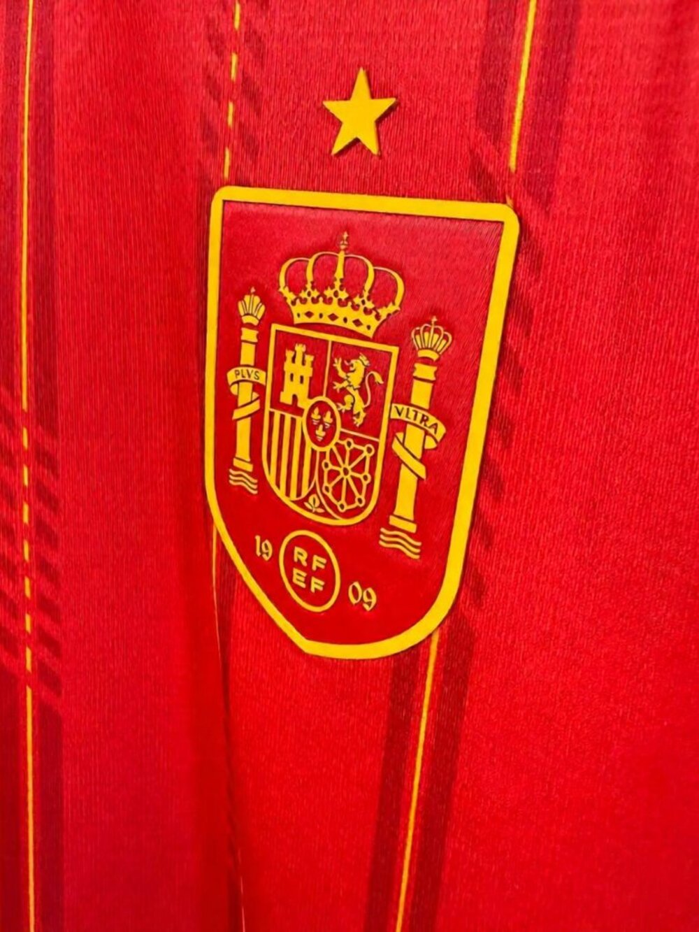 Spain National Team Soccer Jersey Red Blue Blokecore Blank - Picture 3 of 3